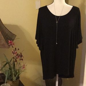 Plus size, black tunic, boutique
